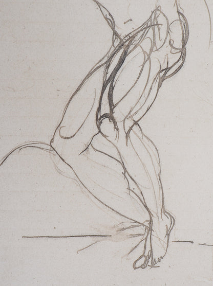 Auguste RODIN : Damné sous une chape de plomb - Gravure