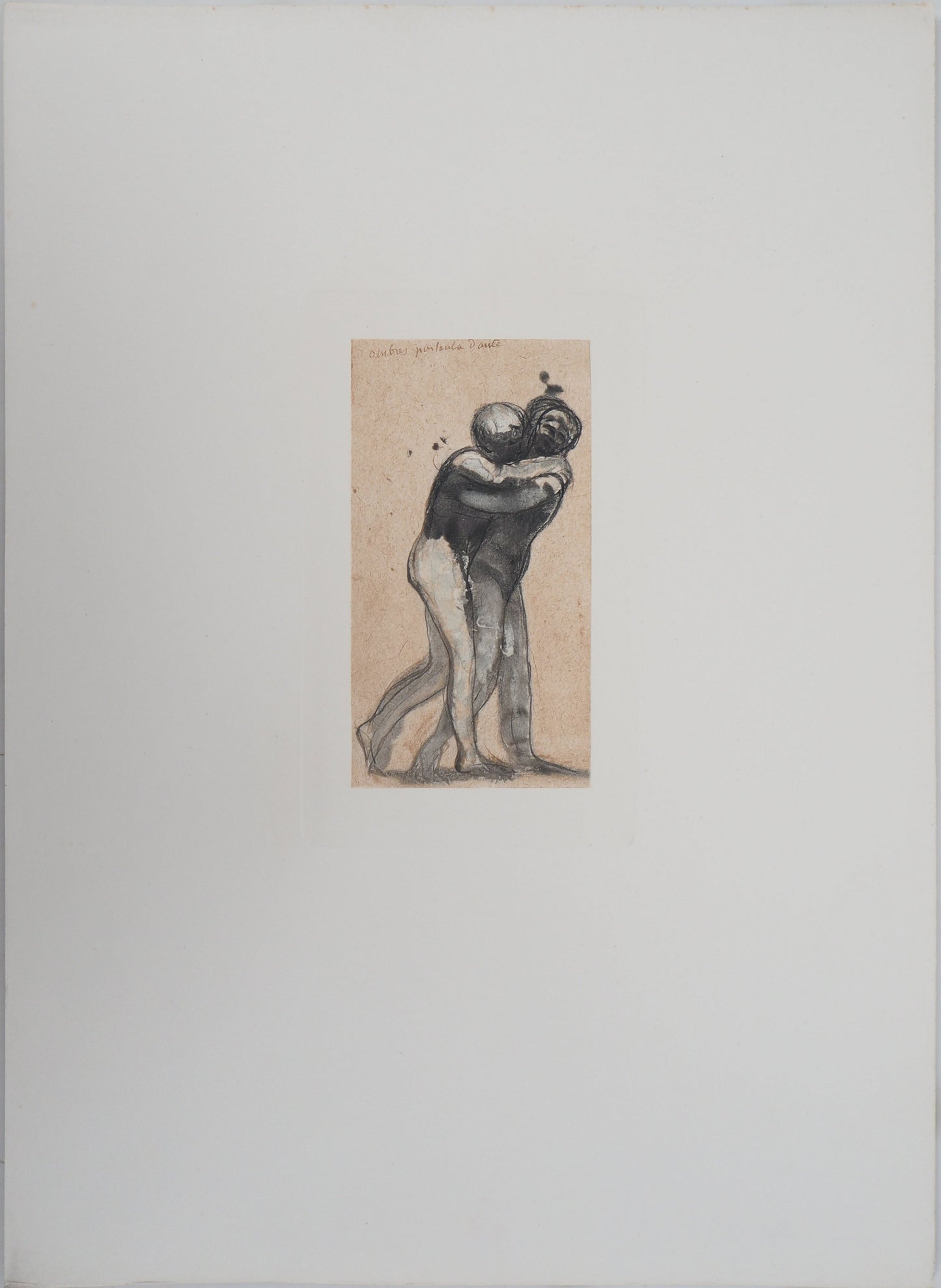 Auguste RODIN : Paul et Françoise de Rimini - Gravure