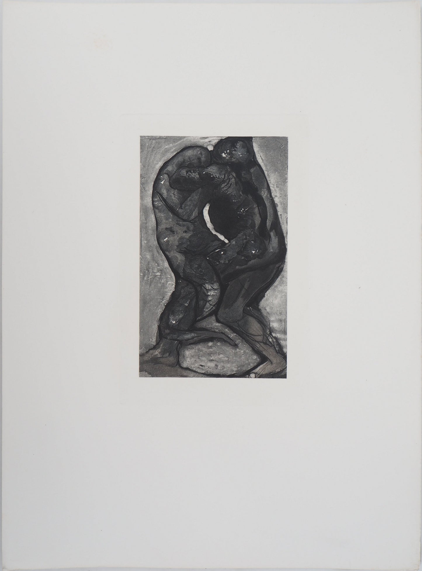 Auguste RODIN : Transmutation de l’homme et du reptile - Gravure