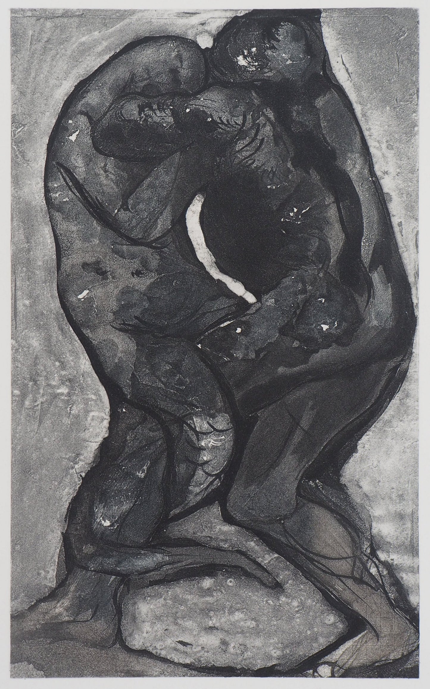 Auguste RODIN : Transmutation de l’homme et du reptile - Gravure