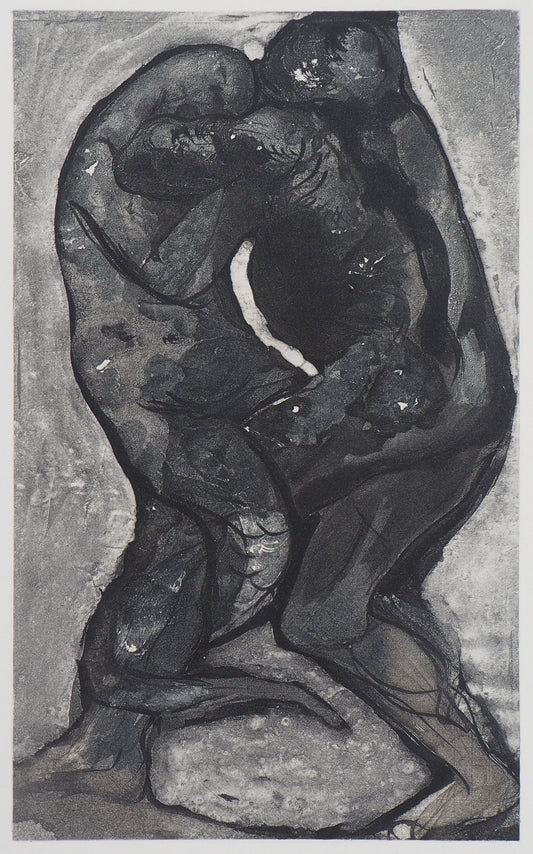 Auguste RODIN : Transmutation de l’homme et du reptile - Gravure