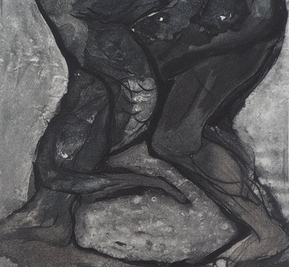 Auguste RODIN : Transmutation de l’homme et du reptile - Gravure