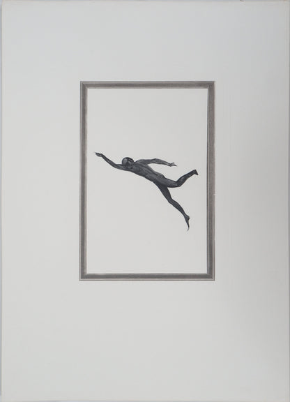 Auguste RODIN : Démon dans l’espace - Gravure
