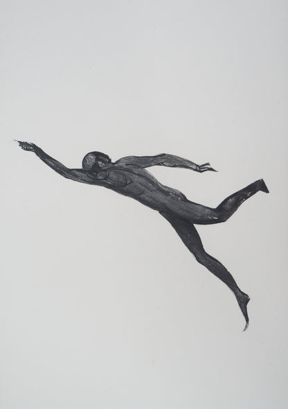 Auguste RODIN : Démon dans l’espace - Gravure