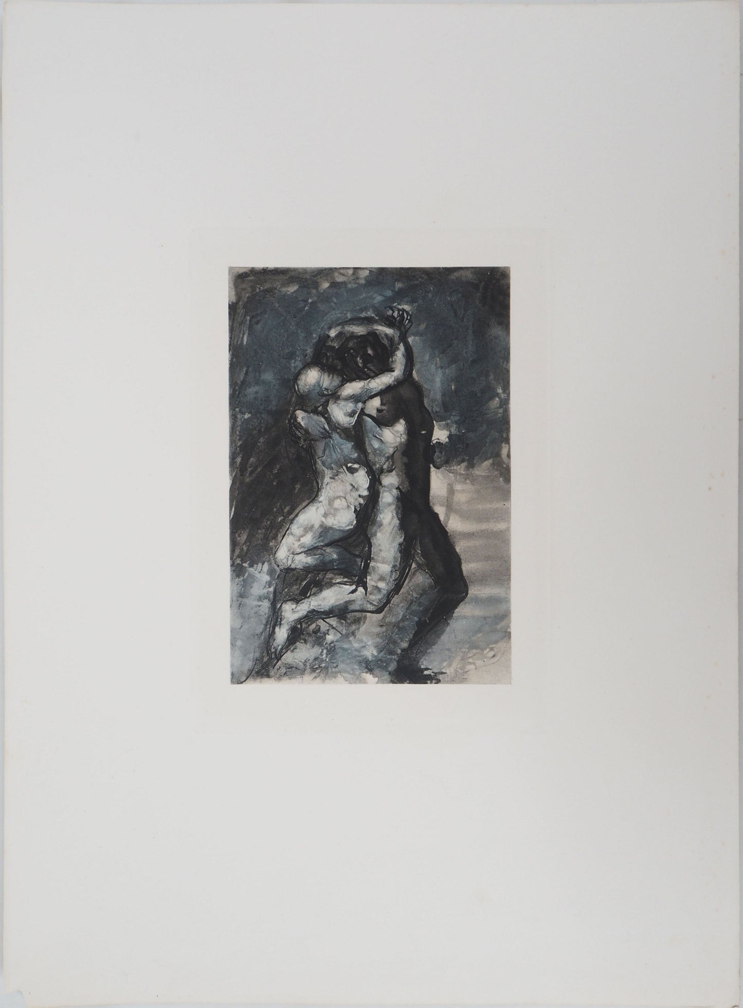 Auguste RODIN : Les amoureux - Gravure