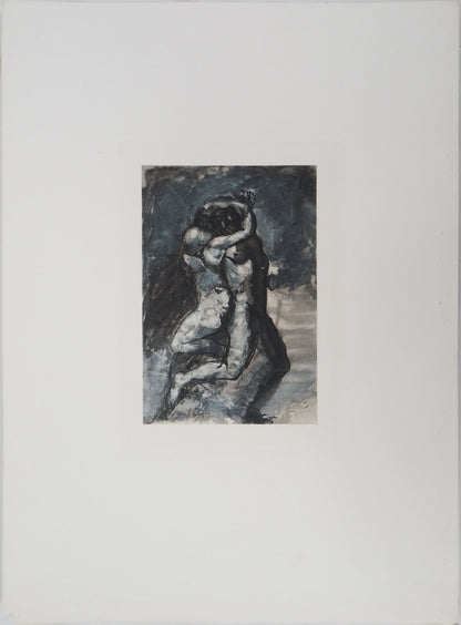 Auguste RODIN : Les amoureux - Gravure