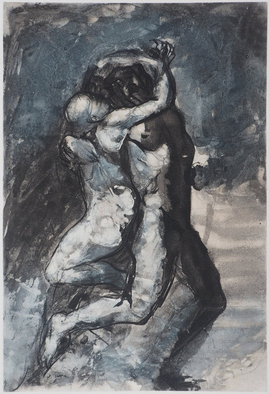 Auguste RODIN : Les amoureux - Gravure