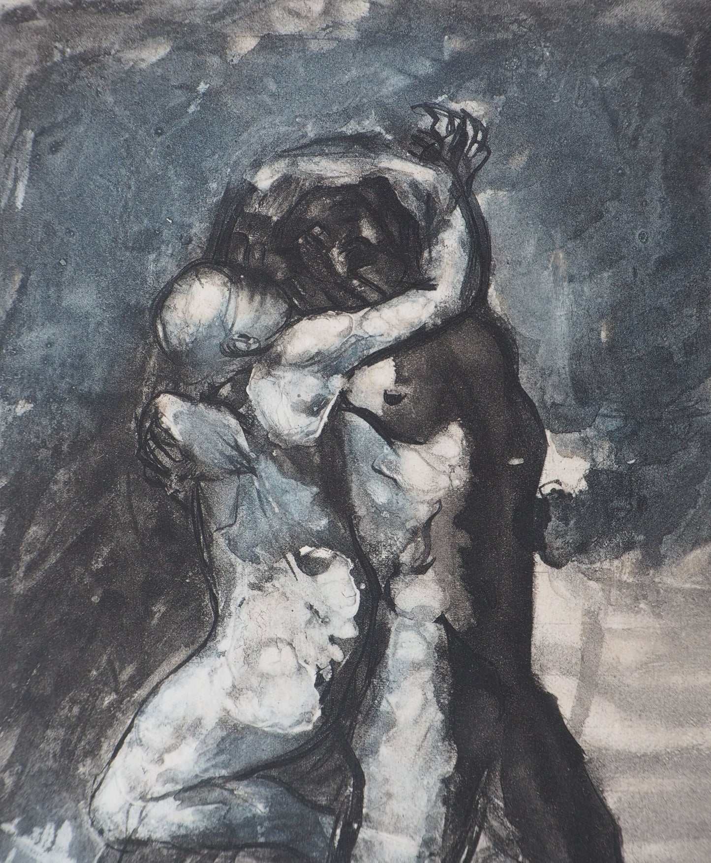 Auguste RODIN : Les amoureux - Gravure