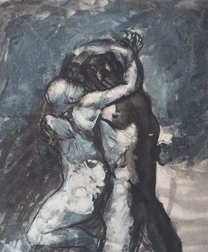 Auguste RODIN : Les amoureux - Gravure