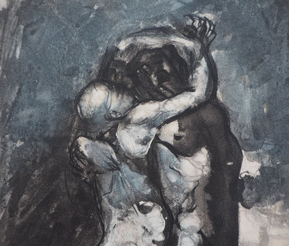 Auguste RODIN : Les amoureux - Gravure