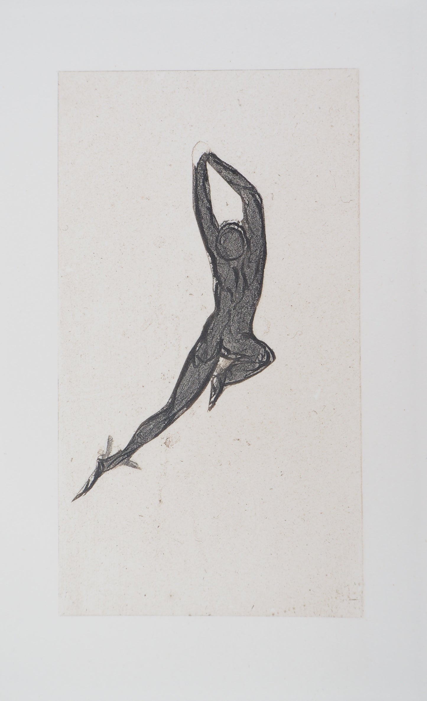 Auguste RODIN : Démon et ombre - Gravure