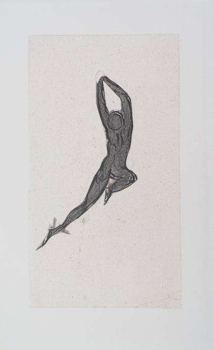 Auguste RODIN : Démon et ombre - Gravure