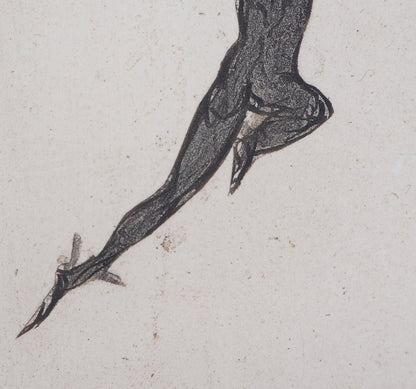 Auguste RODIN : Démon et ombre - Gravure