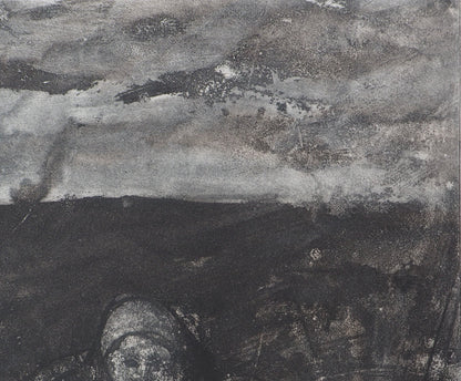 Auguste RODIN :  La barque de Caron - Gravure