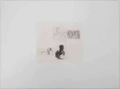 Auguste RODIN : Quatre études - Gravure