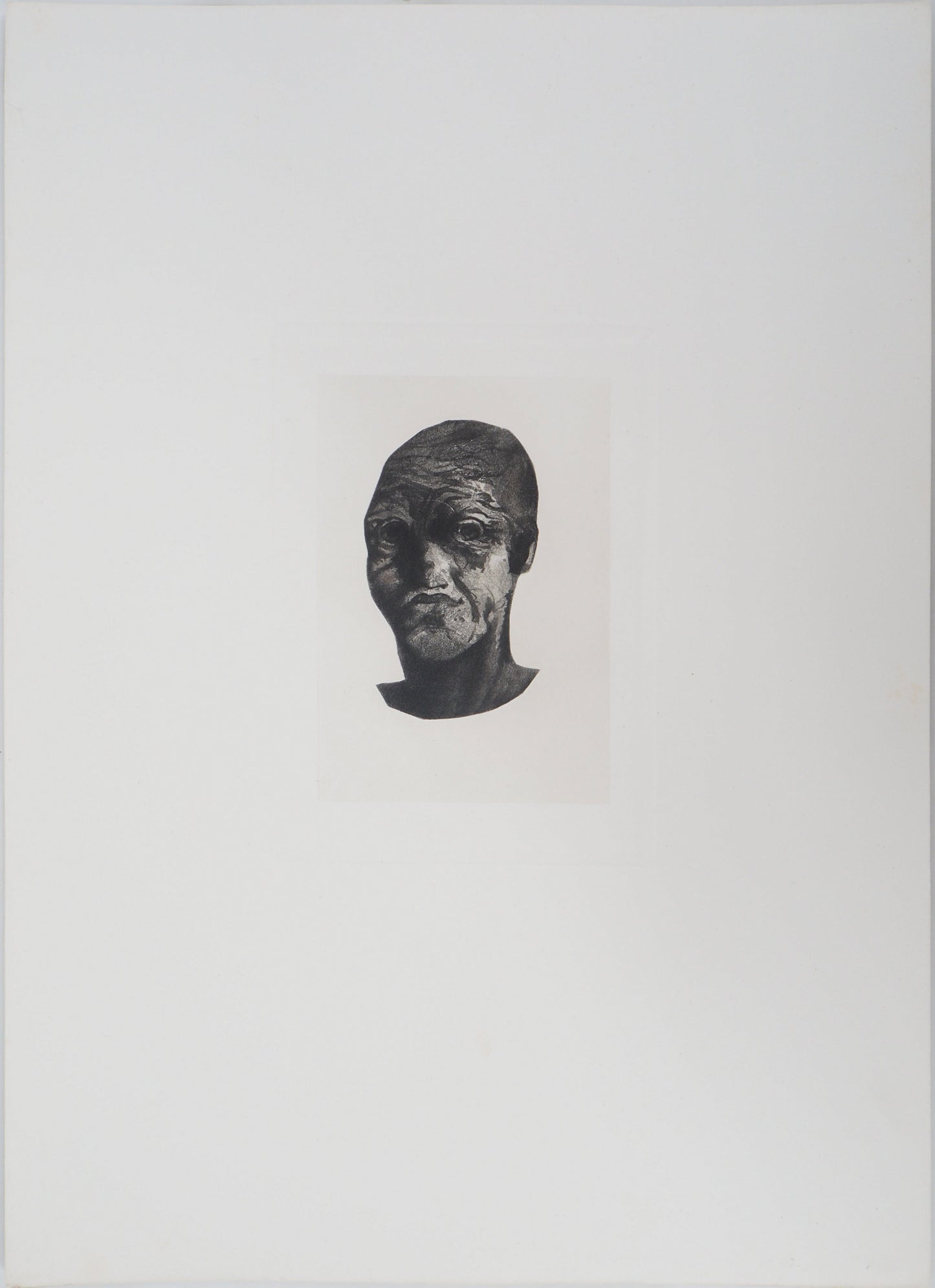 Auguste RODIN : Masque - Gravure