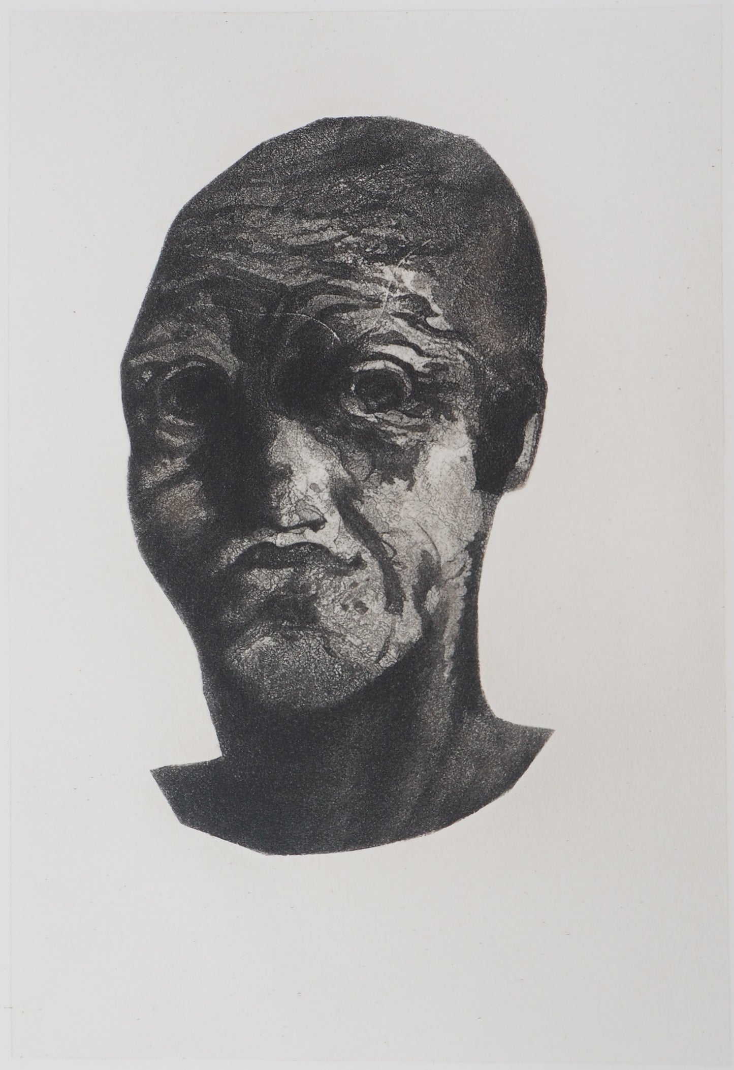 Auguste RODIN : Masque - Gravure