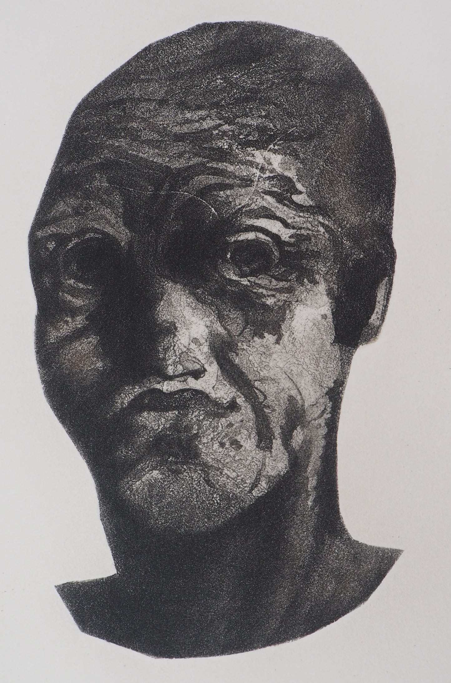 Auguste RODIN : Masque - Gravure