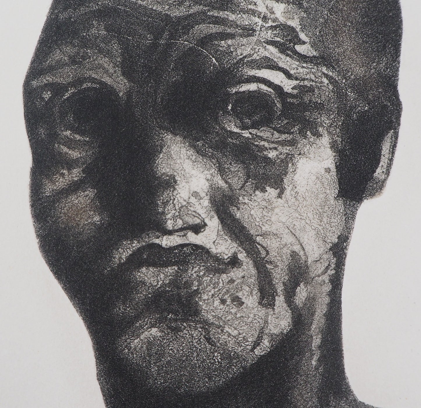 Auguste RODIN : Masque - Gravure