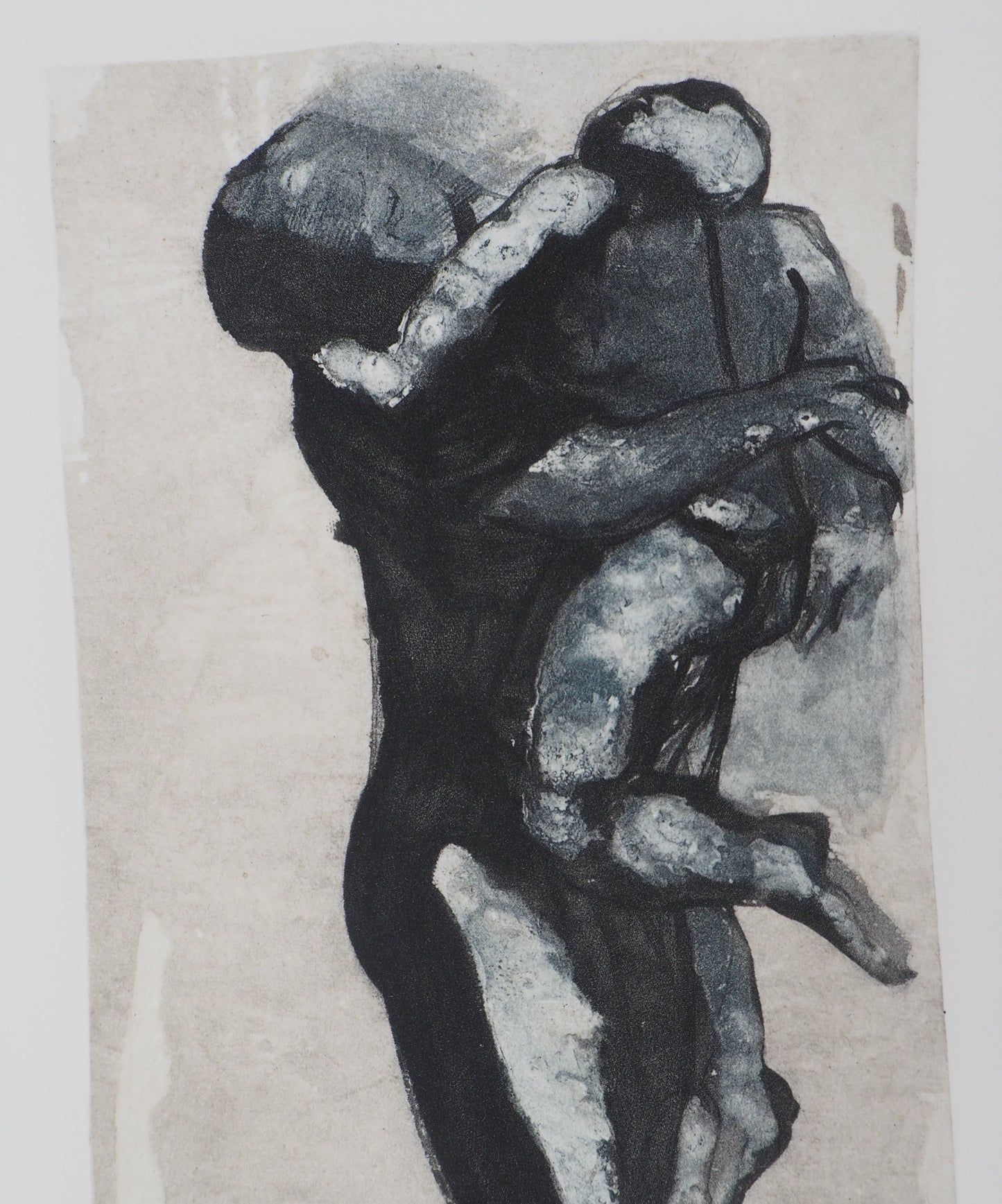 Auguste RODIN :  L’enfant à la sieste - Gravure