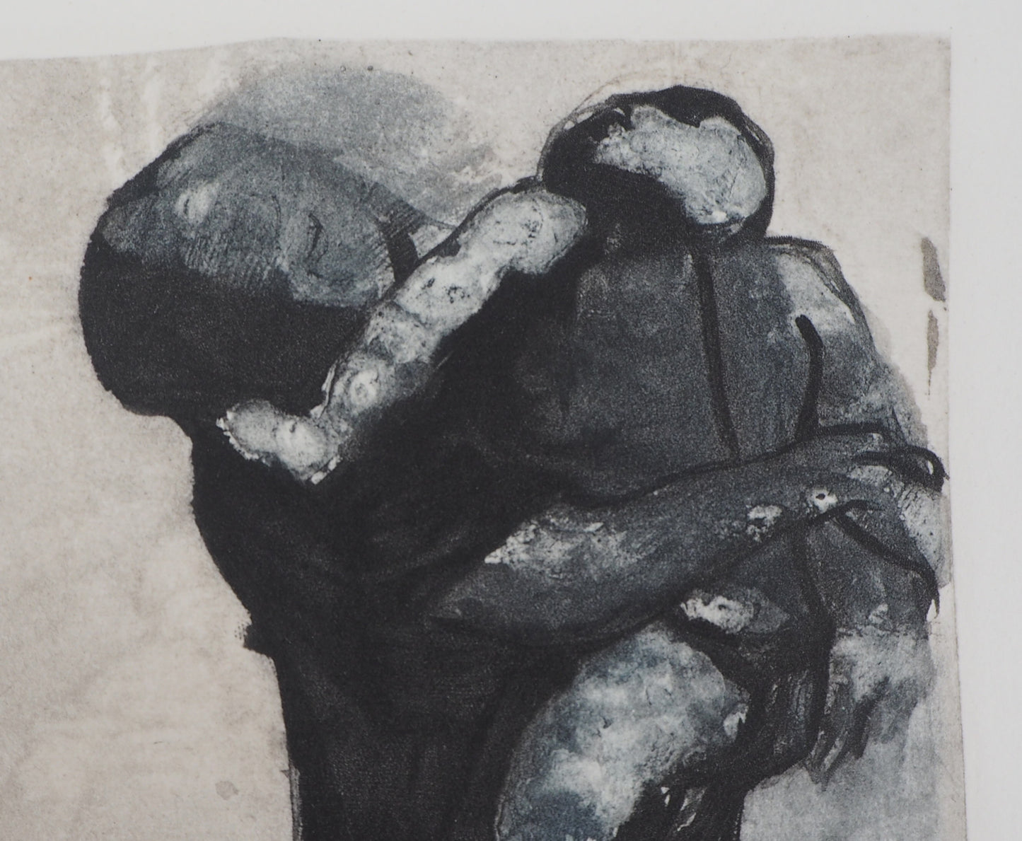 Auguste RODIN :  L’enfant à la sieste - Gravure