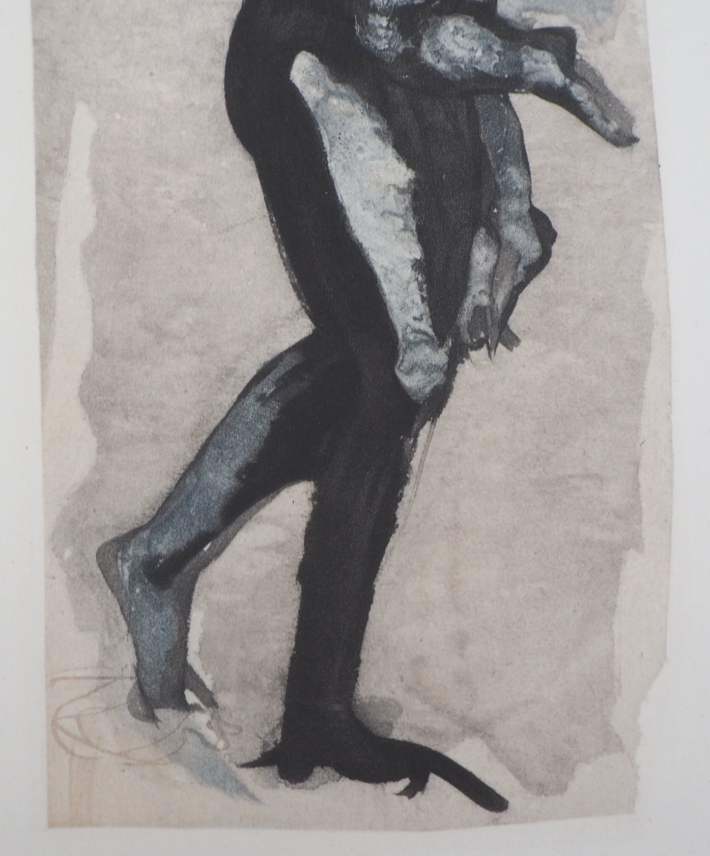 Auguste RODIN :  L’enfant à la sieste - Gravure