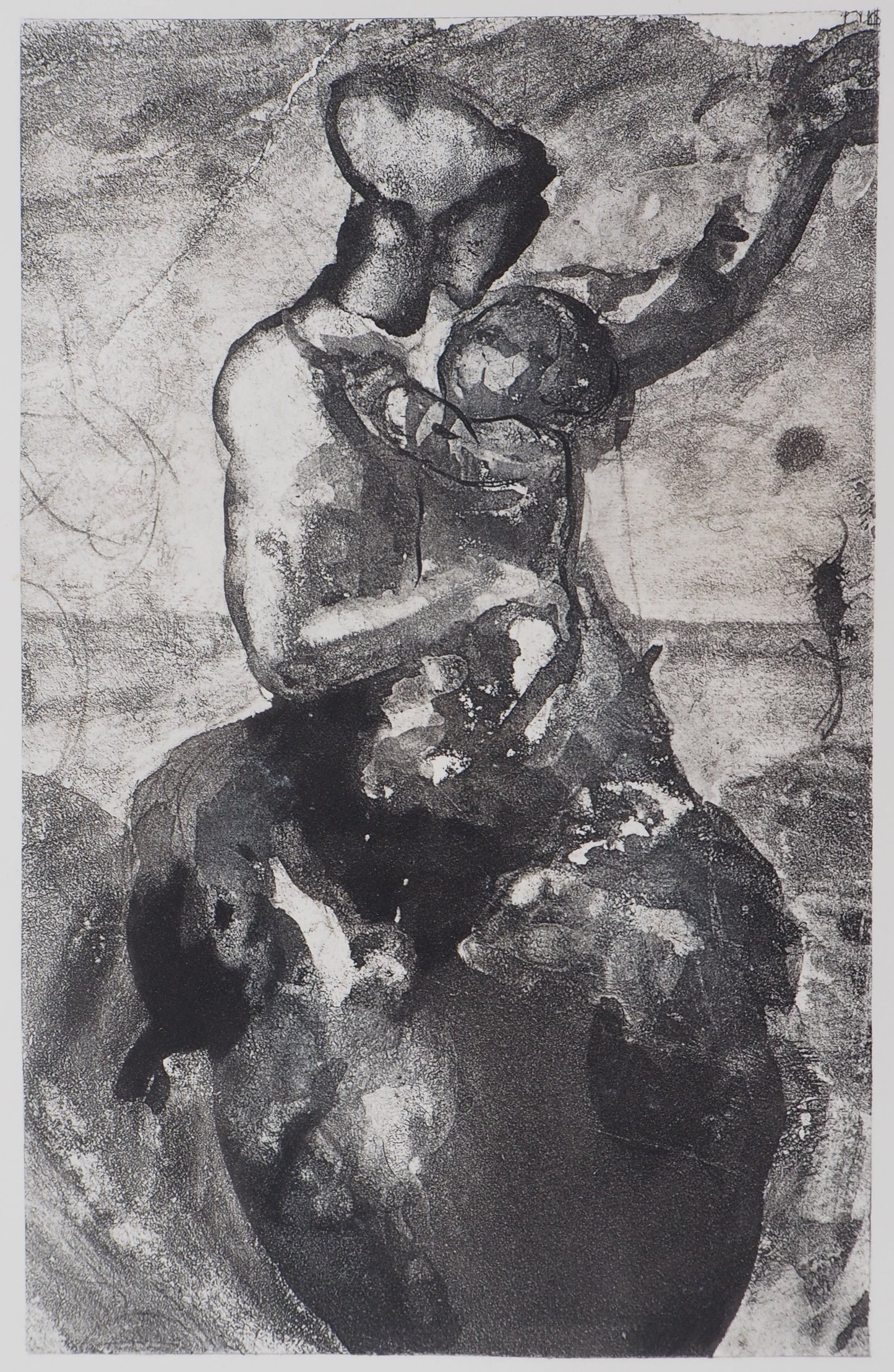 Auguste RODIN : Mère et enfant - Gravure
