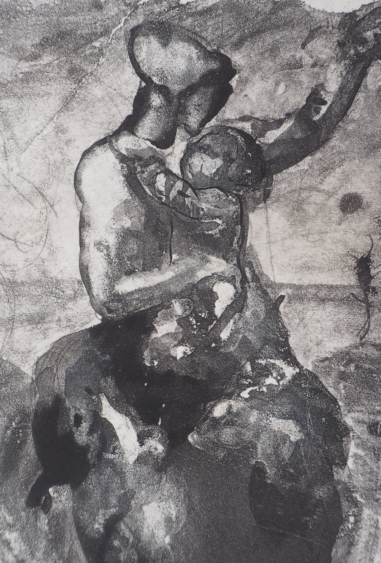 Auguste RODIN : Mère et enfant - Gravure