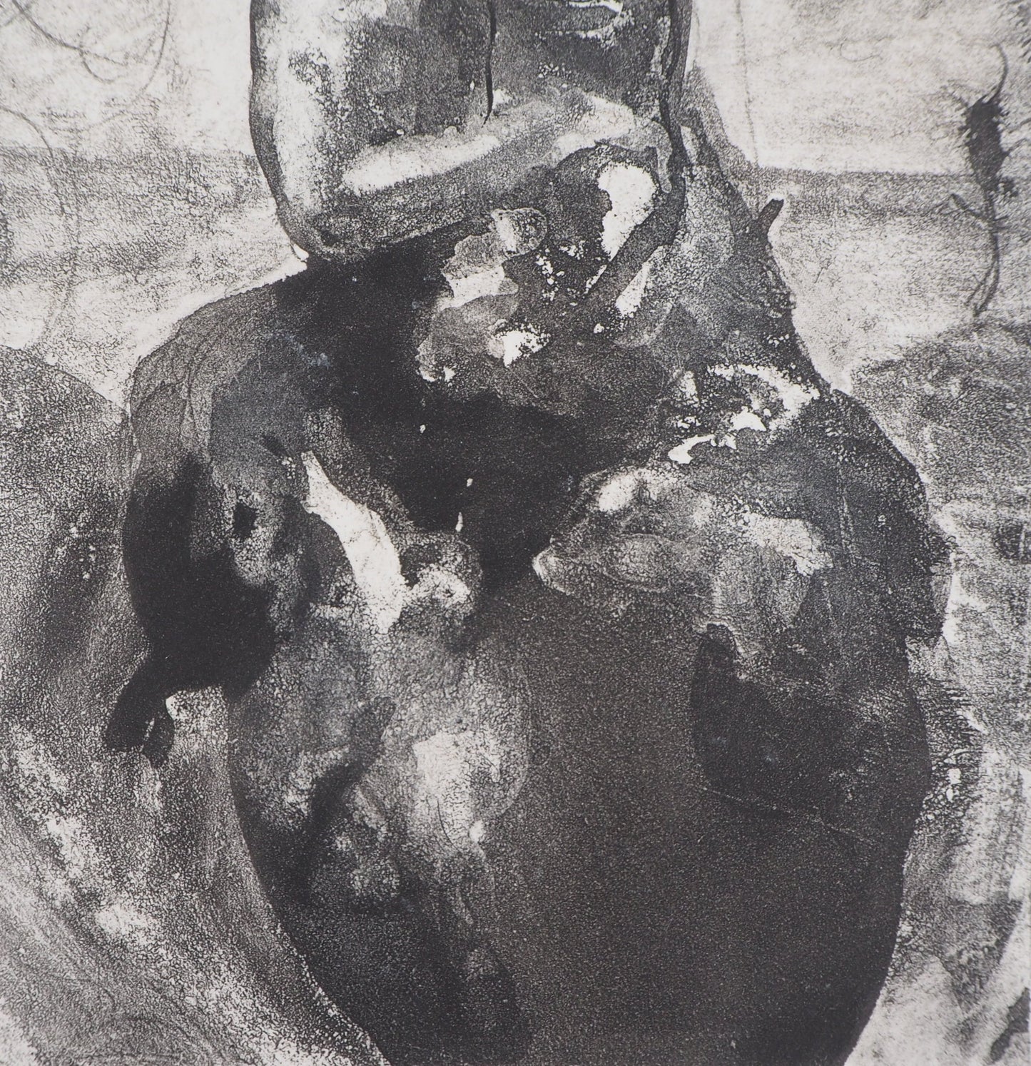 Auguste RODIN : Mère et enfant - Gravure