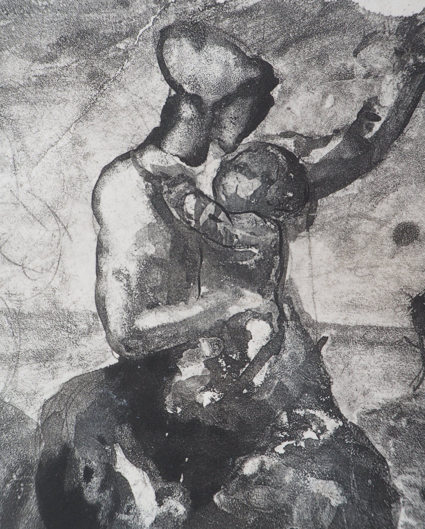 Auguste RODIN : Mère et enfant - Gravure