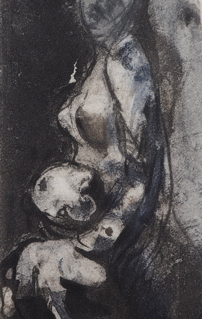 Auguste RODIN : L’amour maternel - Gravure