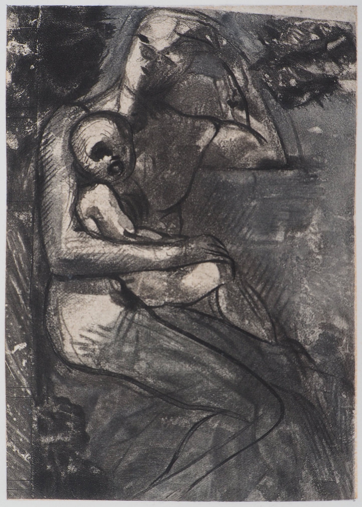 Auguste RODIN : Mère et fils - Gravure