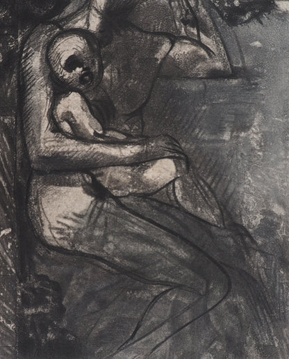 Auguste RODIN : Mère et fils - Gravure