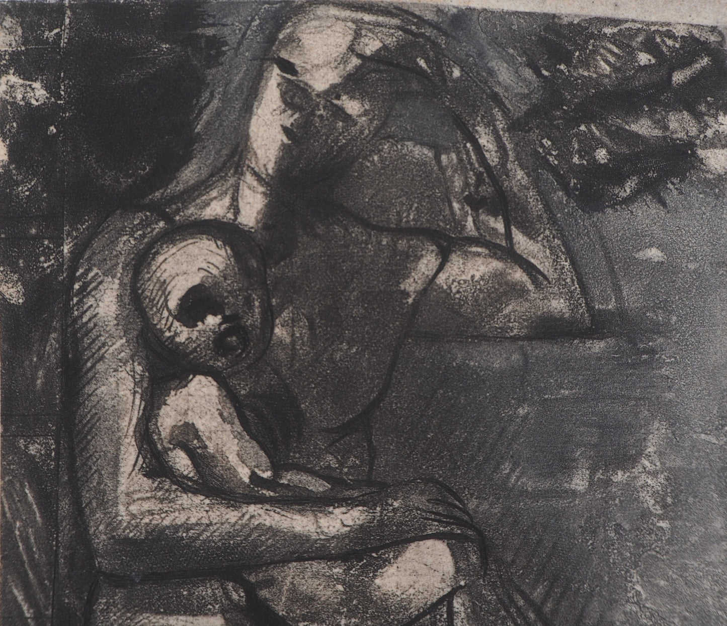 Auguste RODIN : Mère et fils - Gravure