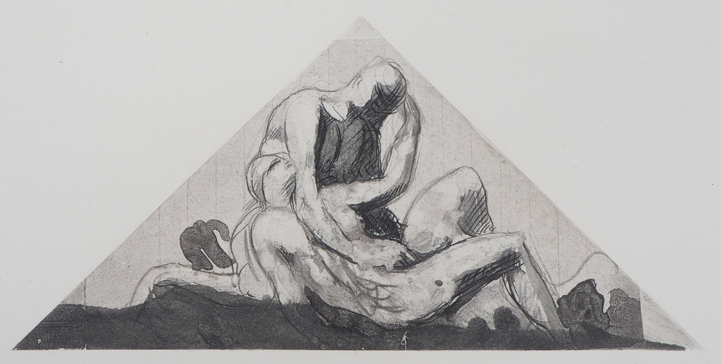 Auguste RODIN : Bacchanale - Gravure