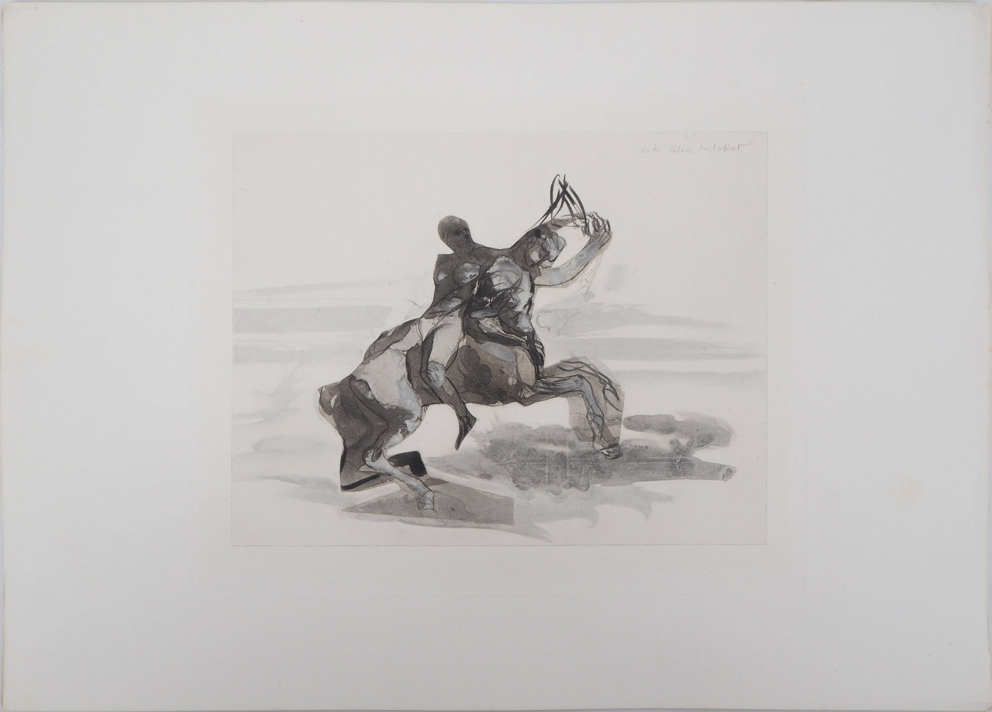 Auguste RODIN : Retour du sabbat  - Gravure