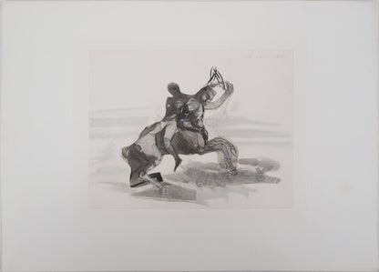 Auguste RODIN : Retour du sabbat  - Gravure