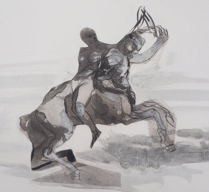 Auguste RODIN : Retour du sabbat  - Gravure