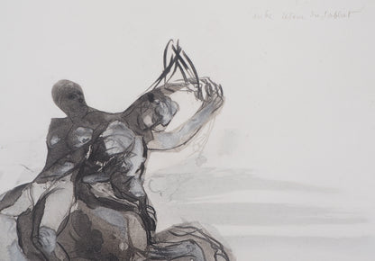 Auguste RODIN : Retour du sabbat  - Gravure