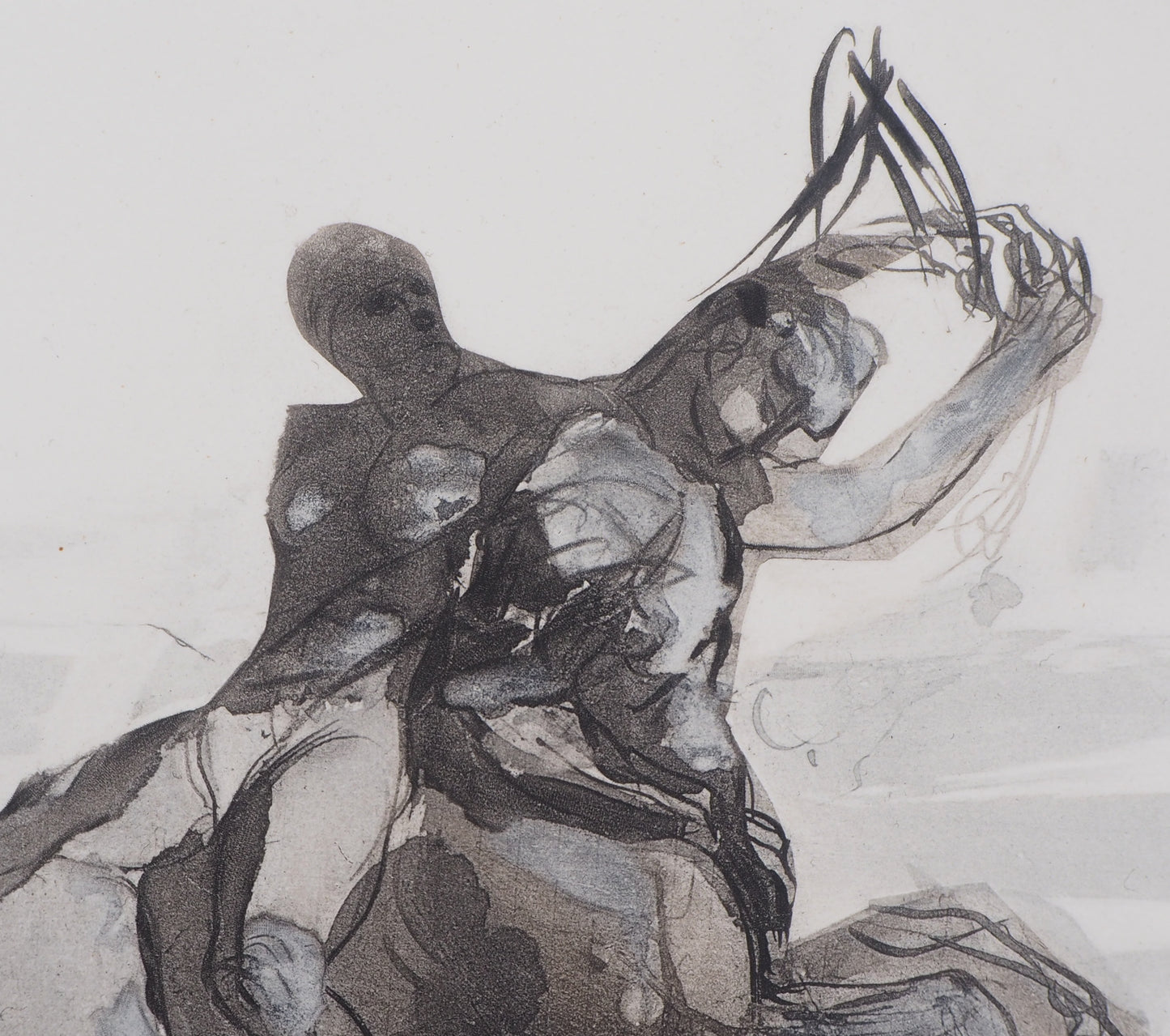 Auguste RODIN : Retour du sabbat  - Gravure