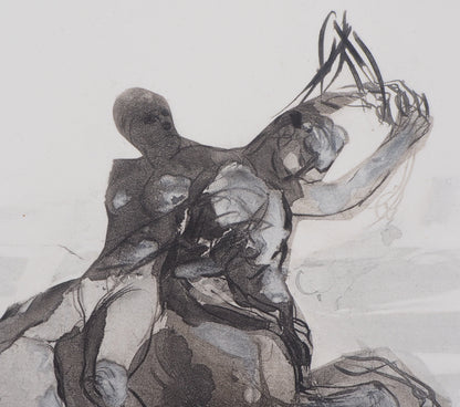 Auguste RODIN : Retour du sabbat  - Gravure