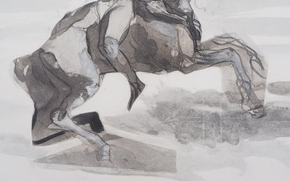 Auguste RODIN : Retour du sabbat  - Gravure