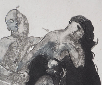 Auguste RODIN : Etude Pastorale - Gravure