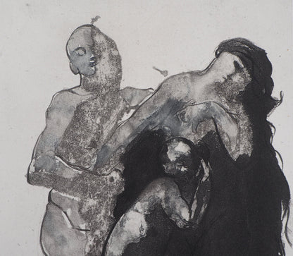 Auguste RODIN : Etude Pastorale - Gravure