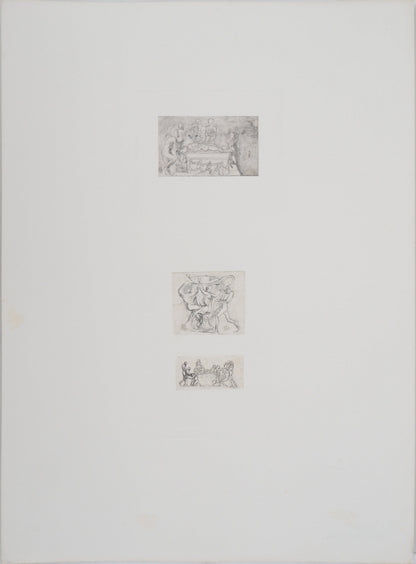 Auguste RODIN :  Vénus, étude de vase et bas-relief - Gravure