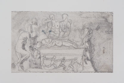 Auguste RODIN :  Vénus, étude de vase et bas-relief - Gravure
