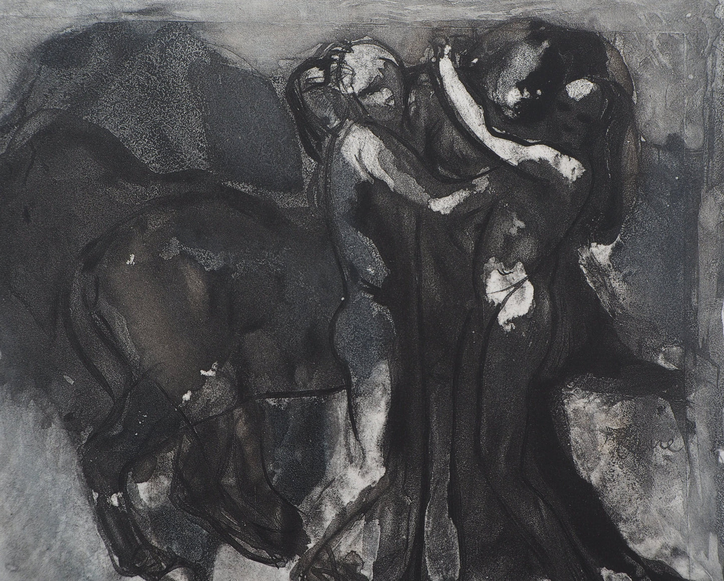 Auguste RODIN : La fête du Centaure - Gravure