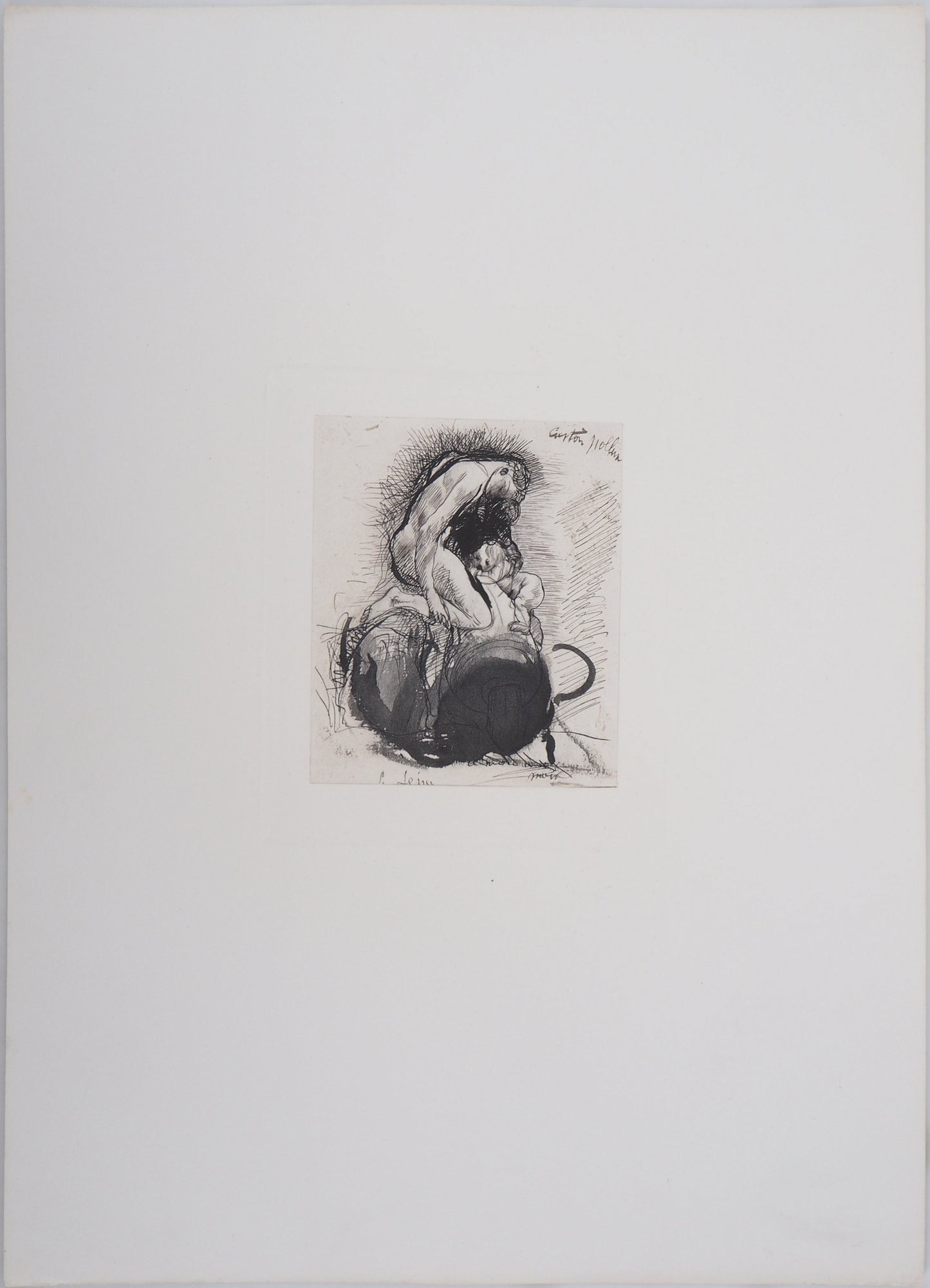 Auguste RODIN : Castor et Pollux - Gravure