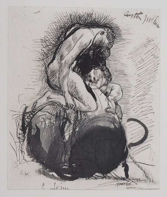 Auguste RODIN : Castor et Pollux - Gravure