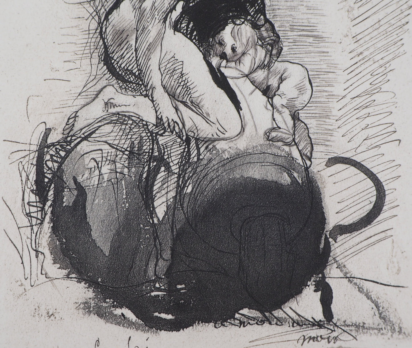 Auguste RODIN : Castor et Pollux - Gravure